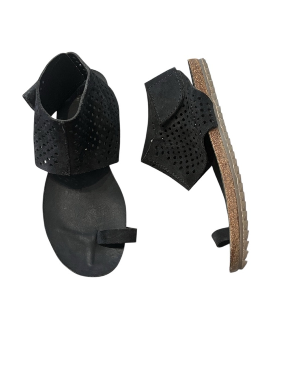 Pedro Garcia Ankle Cuff Sandals "Verena" Women’s Black Sz 9 - Picture 2 of 10